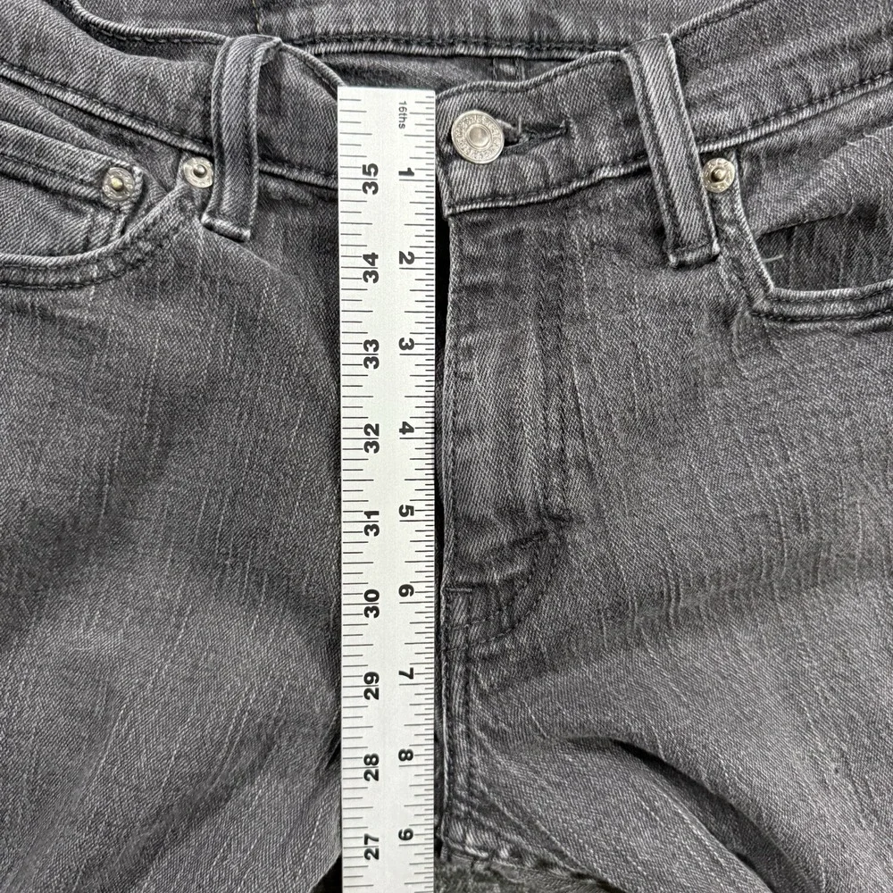 Levis 514 Straight Fit Jeans‎ Men's Size W29 L30 Black Denim Stretch Cotton